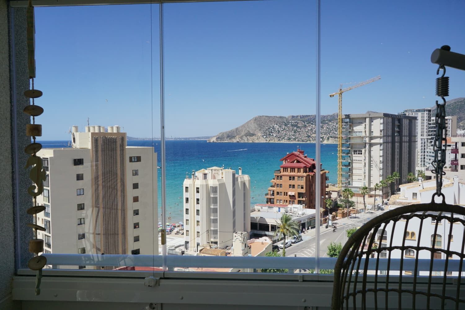 Sea and coastline view towards Calpe
